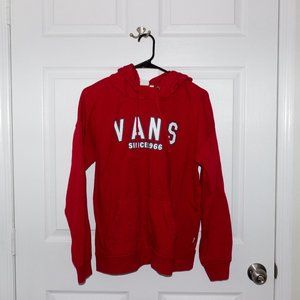 Vans red hoodie